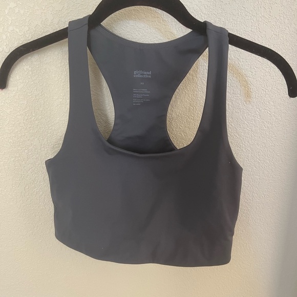 Girlfriend Collective Paloma Racerback Bra Gray - Picture 2 of 4
